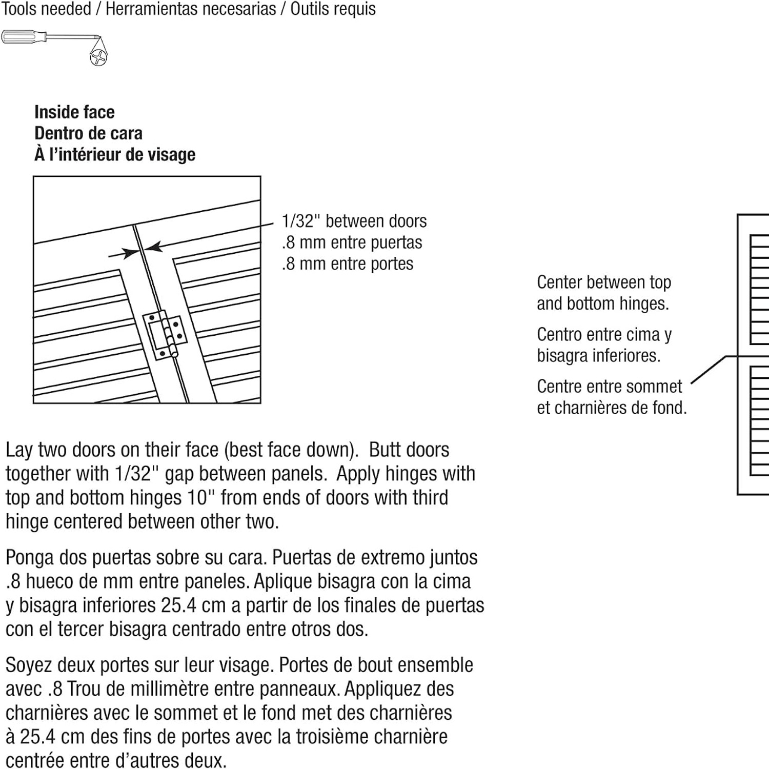 PRIME-LINE N 7273 Non-Mortise Bifold Door Hinge: image 6