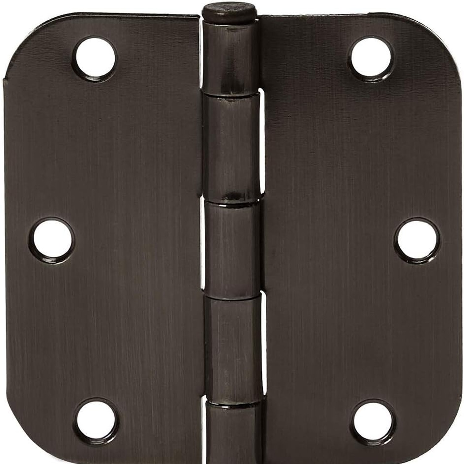 Rounded Corner Door Butt Hinges, 18 Pack, Matte Black: image 8