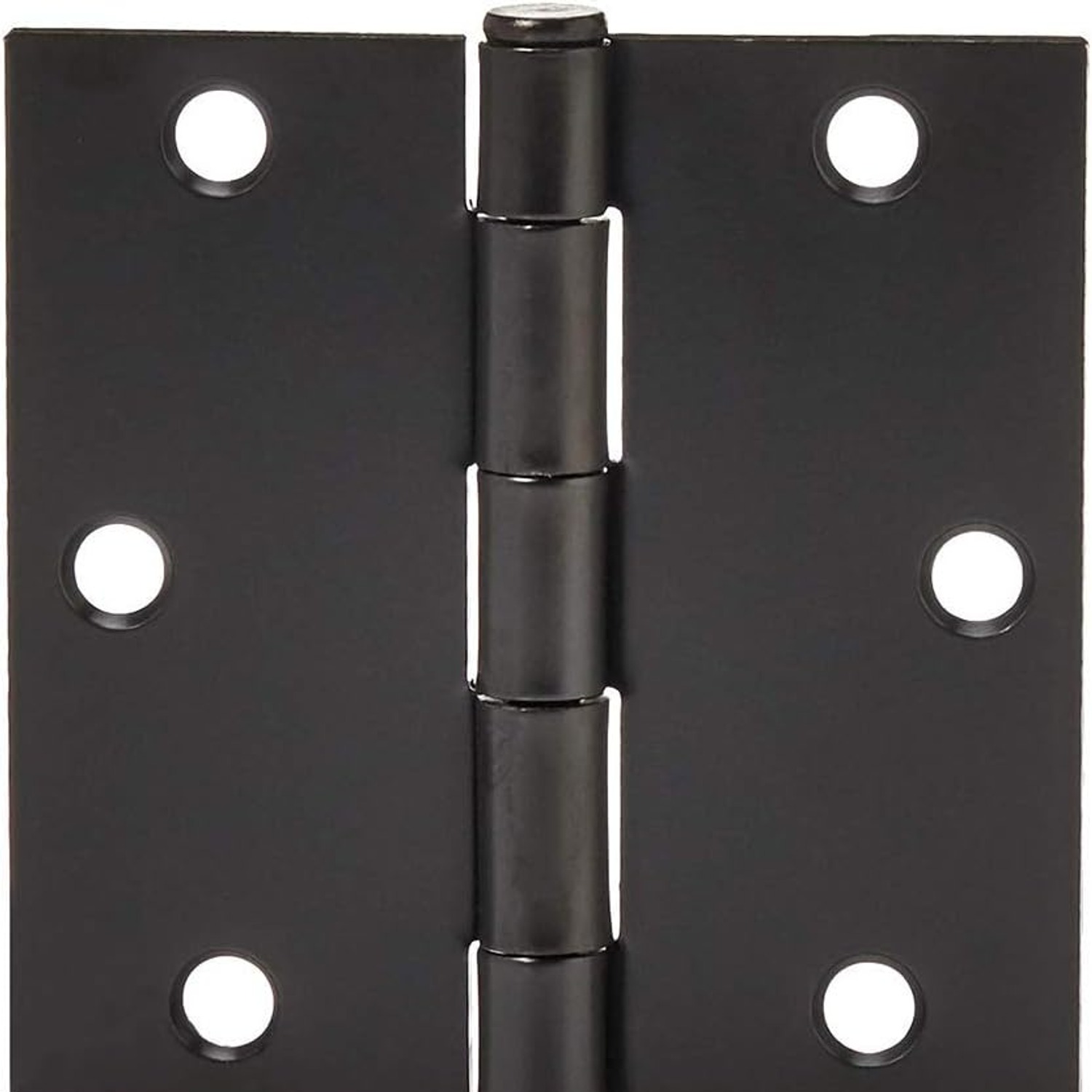Rounded Corner Door Butt Hinges, 18 Pack, Matte Black: image 9