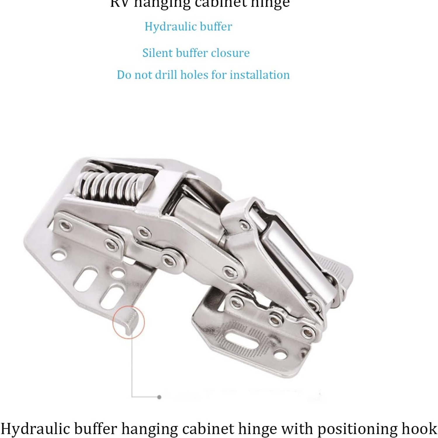 MTSmart Soft Close RV Cabinet Hinges, Pack of 4: image 5